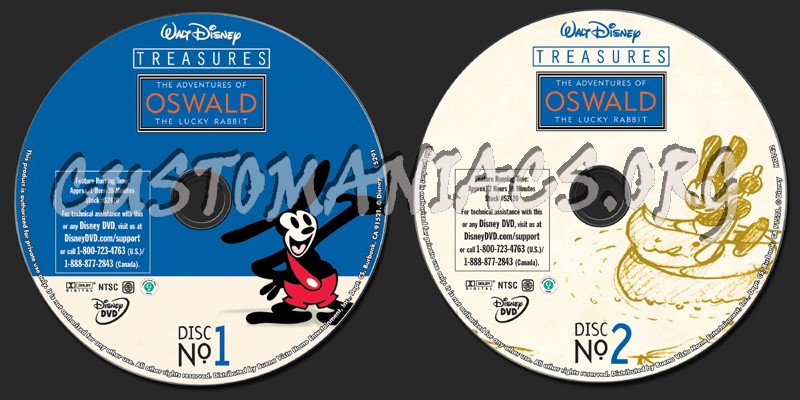 Disney Treasures - The Adventures of Oswald dvd label