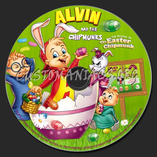 Alvin and the Chipmunks The Mystery of the Easter Chipmunk dvd label