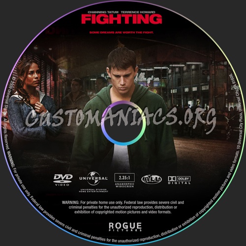 Fighting dvd label