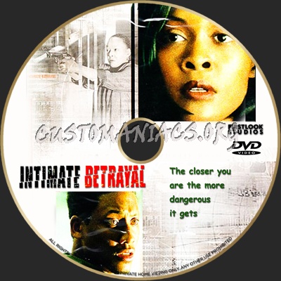 Intimate Betrayal dvd label