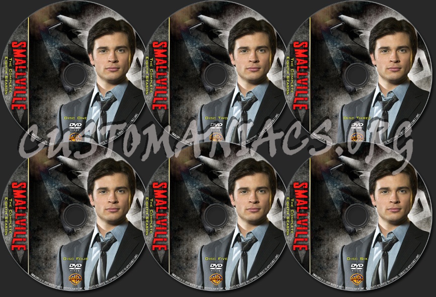 Smallville Season Eight dvd label