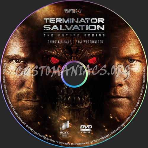 Terminator Salvation dvd label