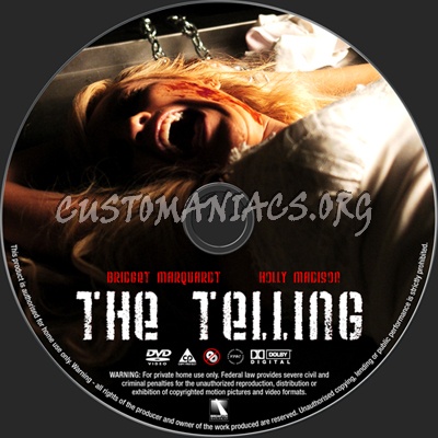 The Telling dvd label