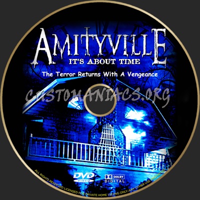 Amityville Its About Time dvd label