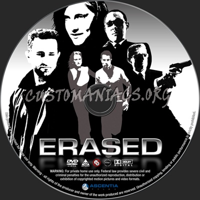 Erased dvd label