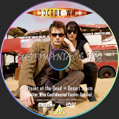 Doctor Who 2009 Easter Special "Planet of the Dead" dvd label