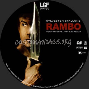 John Rambo dvd label