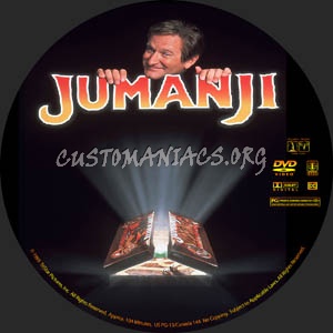Jumanji dvd label