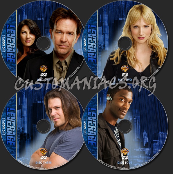 Leverage - TV Collection Season One and Two dvd label