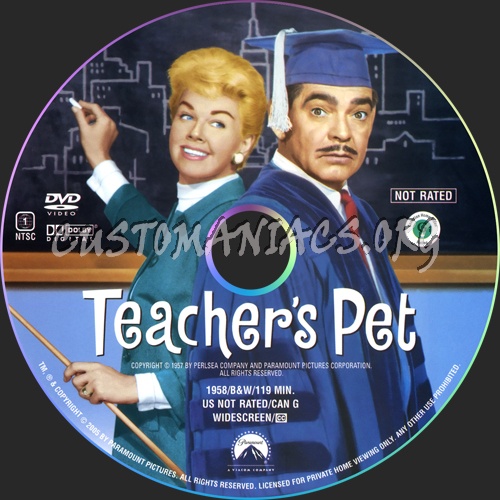 Teacher's Pet dvd label