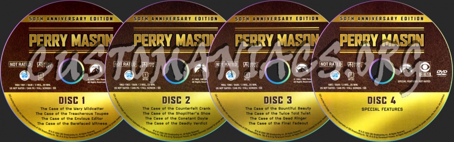Perry Mason (50th Anniversary Edition) dvd label
