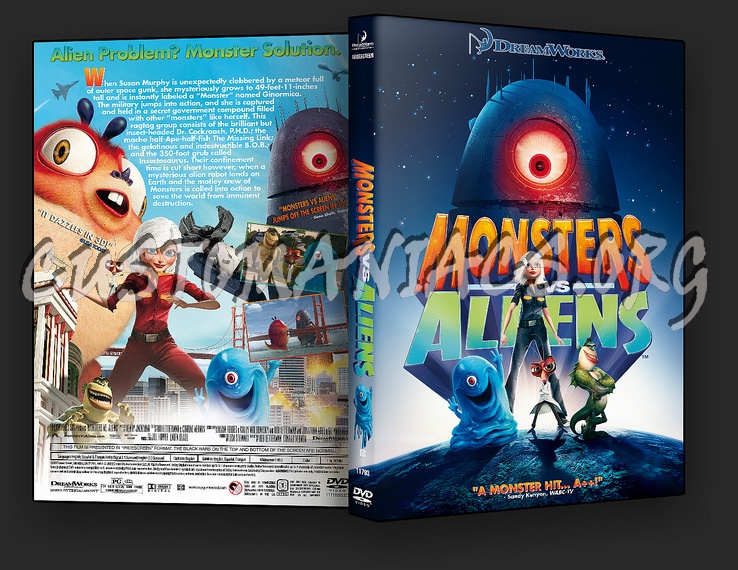 Monsters vs Aliens dvd cover
