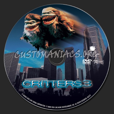 Critters 3 dvd label