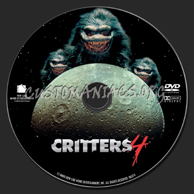 Critters 4 dvd label