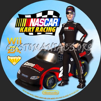 Nascar Kart Racing dvd label