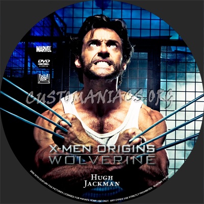XMen Origins Wolverine dvd label