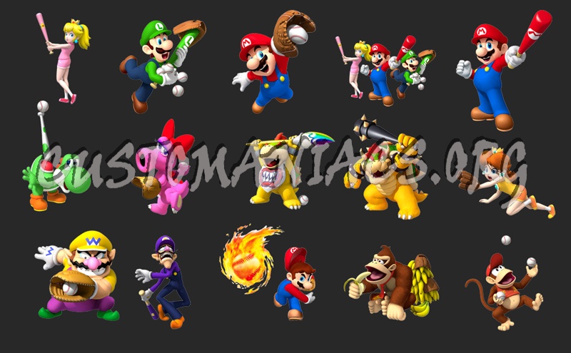 Mario Super Sluggers Renders 