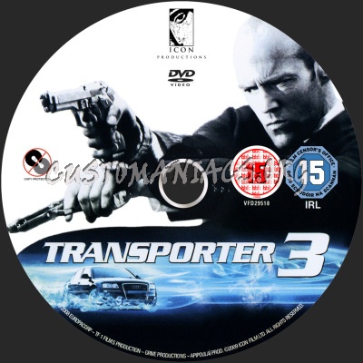 Transporter 3 dvd label