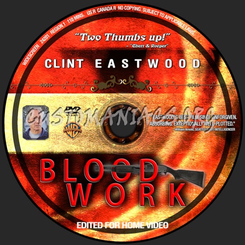 Blood work dvd label