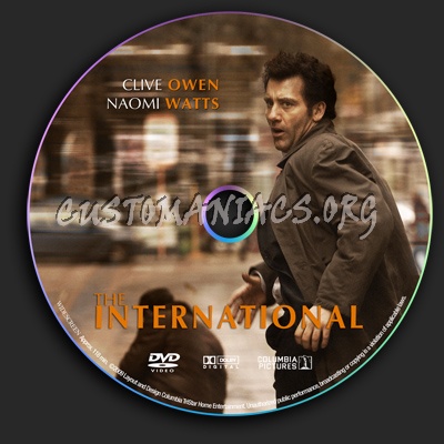 The International dvd label