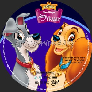 Lady and the Tramp dvd label