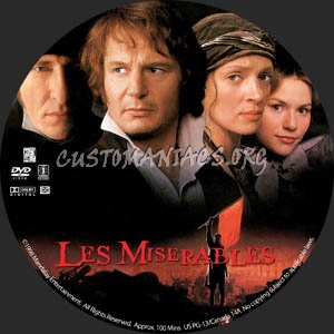 Les Miserables dvd label