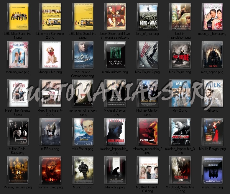 Miscellaneous Movie Folder icons 