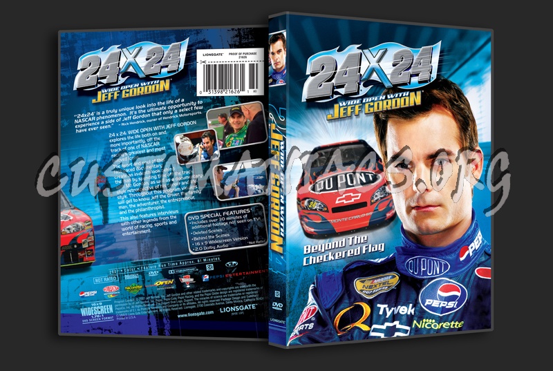 24x24 Wide Open With Jeff Gordon dvd cover