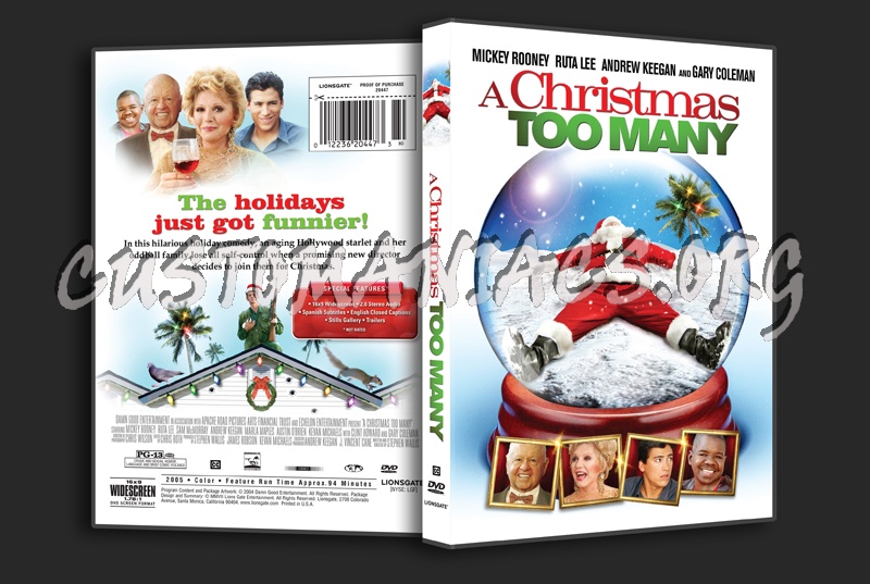 A Christmas Too Many dvd cover