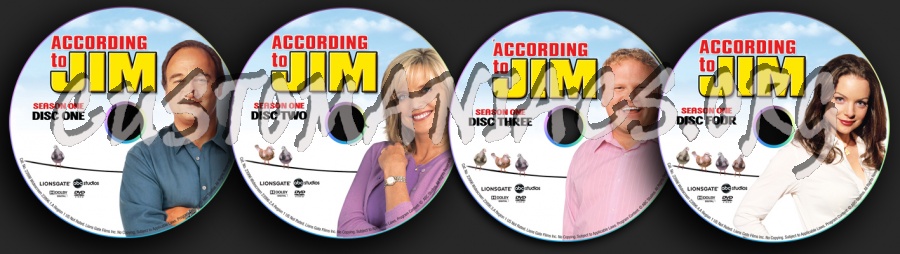 According to Jim Season 1 dvd label