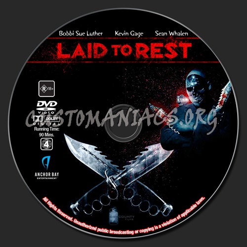 Laid To Rest dvd label