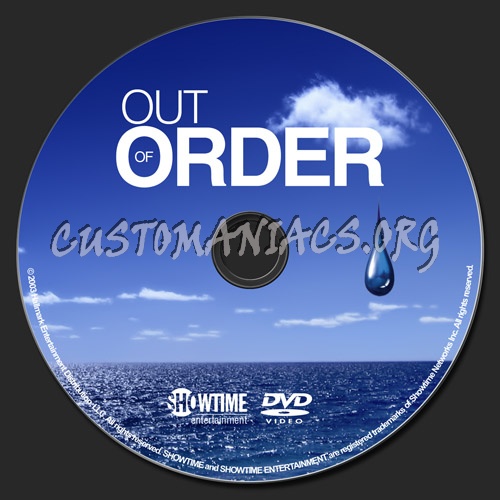 Out of Order dvd label