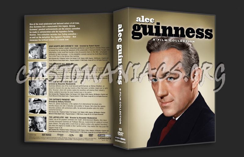 Alec Guinness 5 Film Collection dvd cover