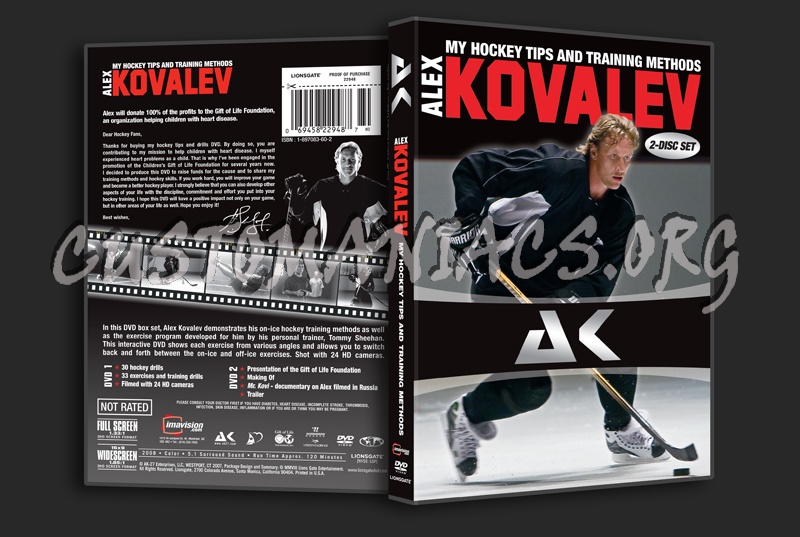 Alex Kovalev: My Hockey Tips and Training Methods dvd cover