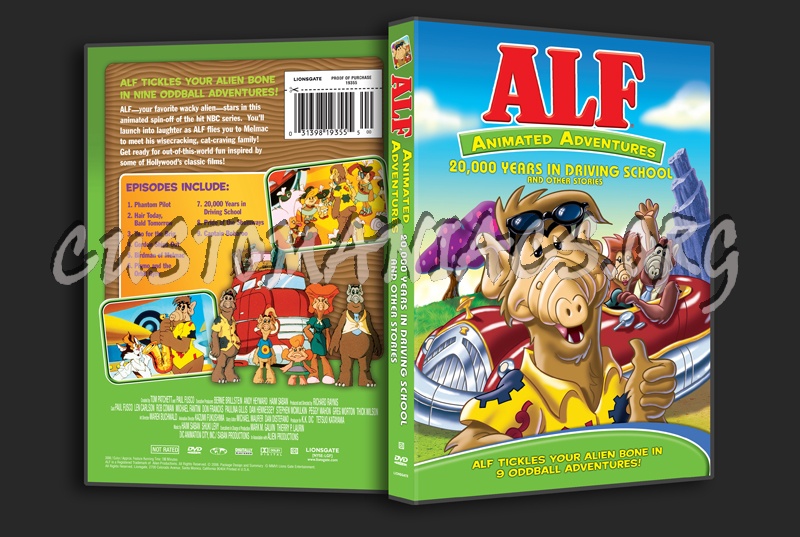 Alf Animated Adventures: 20,000 Years in Driving School dvd cover