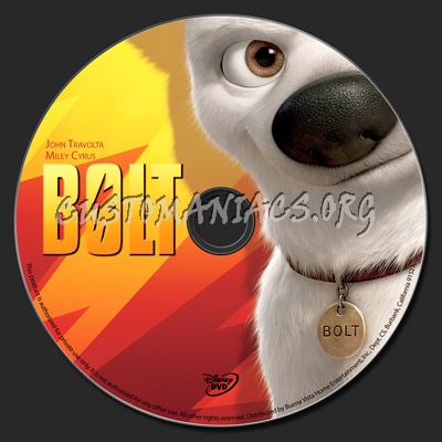 Bolt dvd label