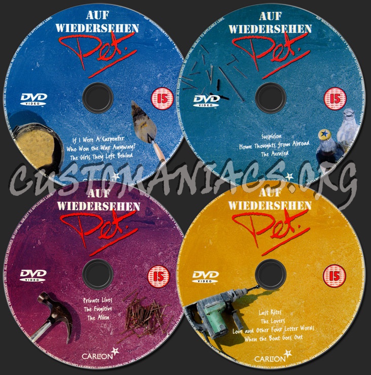 Auf Wiedersehen Pet Series 1 dvd label
