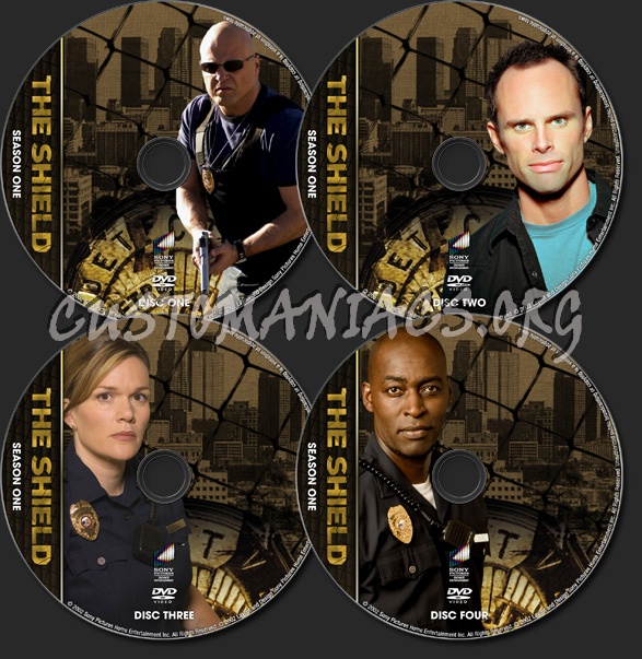 The Shield - TV Collection Season 1 dvd label