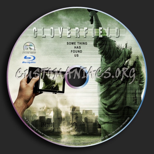 Cloverfield blu-ray label