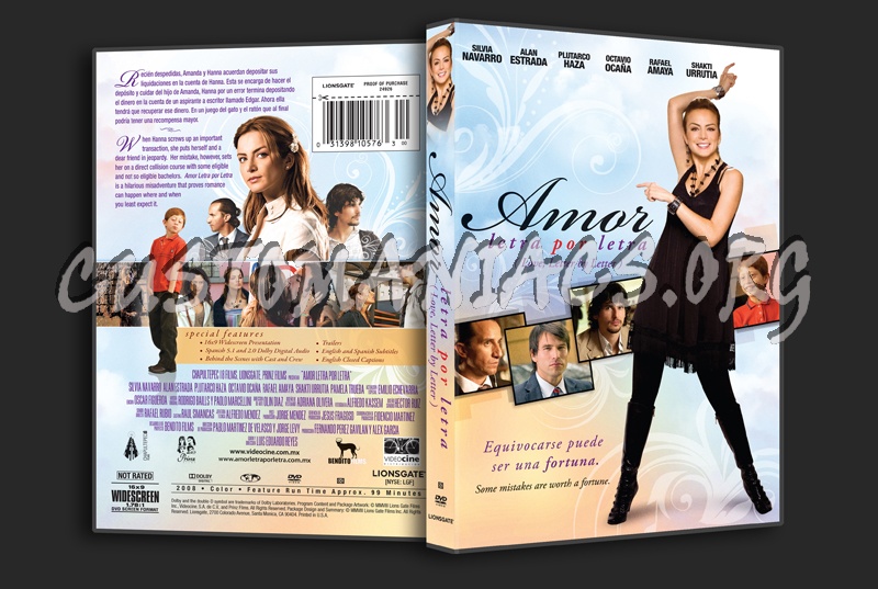Amor Letra por Letra aka Love, Letter by Letter dvd cover