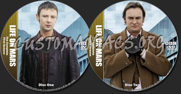 Life On Mars (UK Version) - TV Collection dvd label