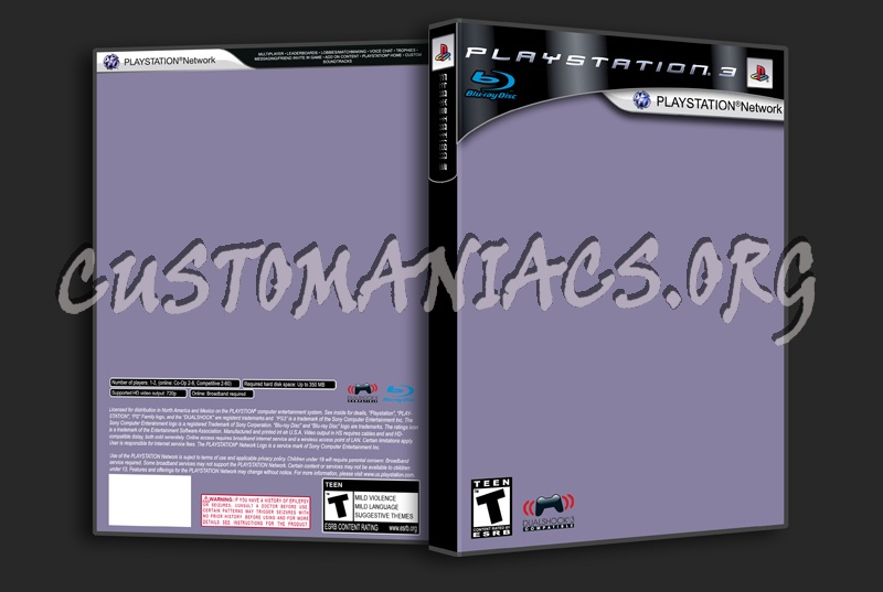 Playstation3/Playstation Network dvd label