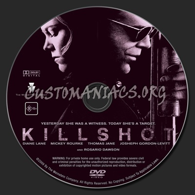 Killshot dvd label