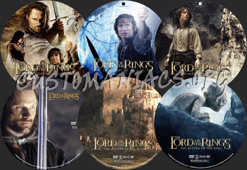 LOTR: The Return of the King dvd label