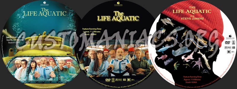 The Life Aquatic with Steve Zissou dvd label