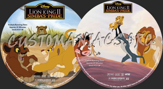 The Lion King II dvd label