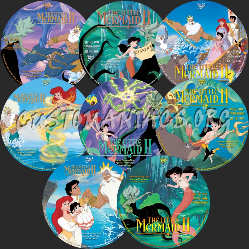 The Little Mermaid II dvd label