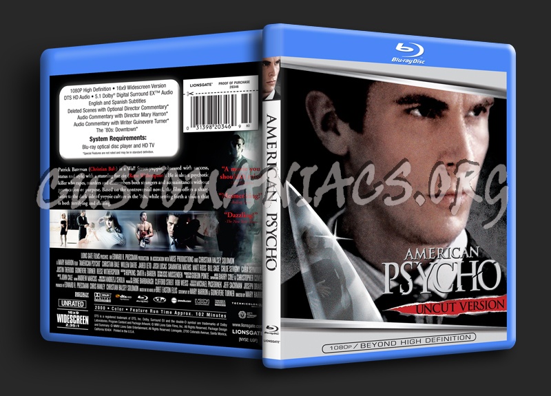 American Psycho blu-ray cover