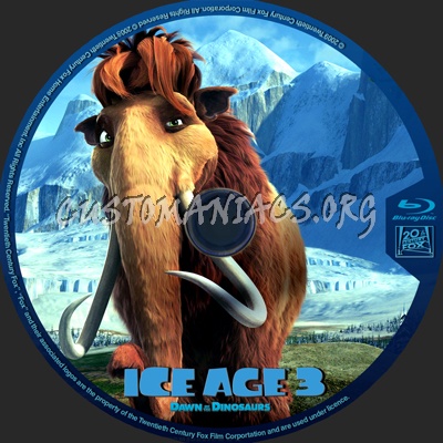 Ice Age 3 blu-ray label