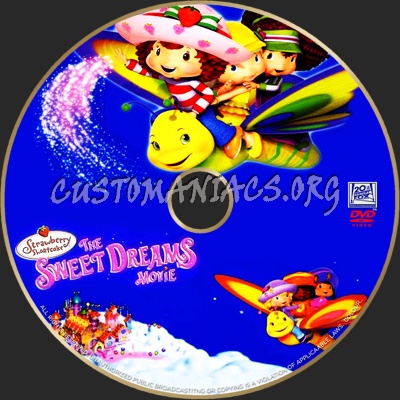 Strawberry Shortcake Sweet Dreams Movie dvd label